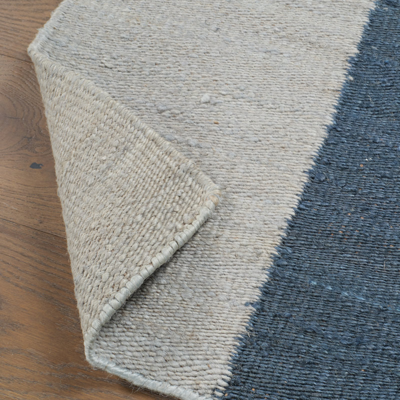 Tapis bleu tissé à la main Jaipur Living Badal RFL02 (4 pi x 6 pi), Blue, Rectangle 4pi x 6 pi