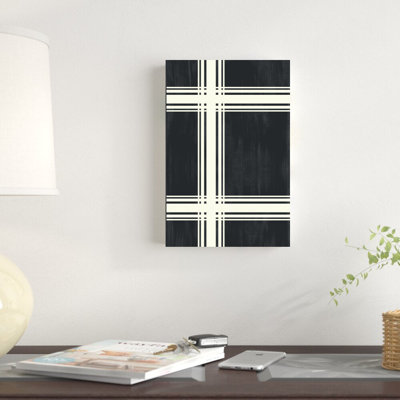 Reproduction d’art sur toile tendue gris anthracite et blanc
