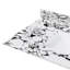 Plateau de meuble-lavabo 43 po x 22 po, avec lavabo et dosseret en céramique encastré, comptoir de meuble-lavabo en marbre artificiel avec 3 trous de robinet, blanc et noir New Carrara (seulement le comptoir de meuble-lavabo)