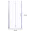 36 à 37 3/8 po X P 72 po H Portes de douche pliantes sans cadre