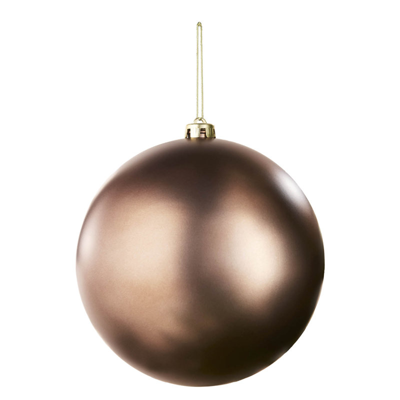 16cm Polystyrene Bauble, 21.8 cm H x 20 cm W x 20 cm D, Mocha