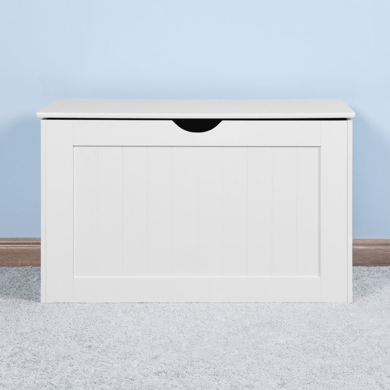 Unité de rangement polyvalente blanche avec charnières - à utiliser dans diverses pièces pour ranger des couvertures et plus d'articles