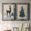 Silhouette de cerf - ensemble de 2 reproductions d'art-1092480964-1092309356-1092309347