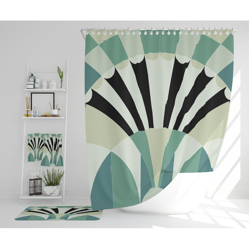 Natily Polyester Shower Curtain Set