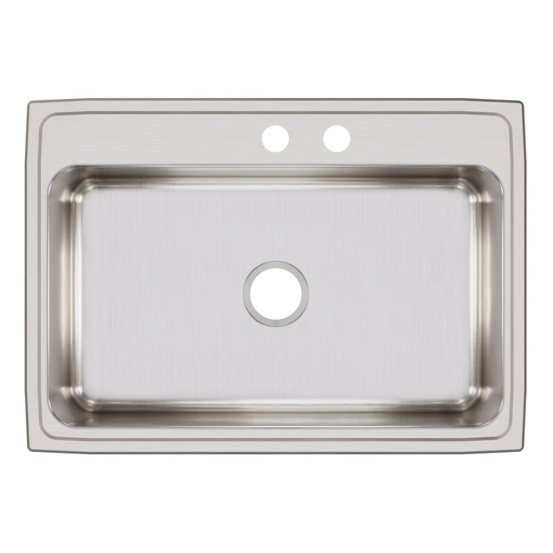 Évier de cuisine encastrable L 31 po x l 22 po Lustertone, Trou MR2