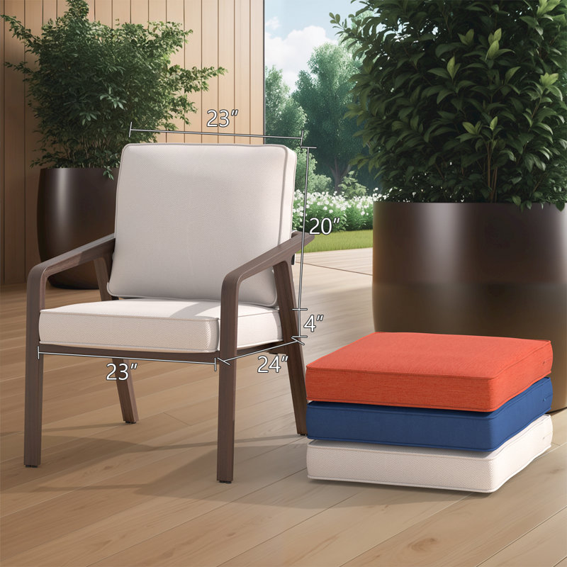Coussin de siège / dossier d'extérieur Buenhomino, Beige, 4