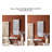 Retro corridor with aged wall decoration combination