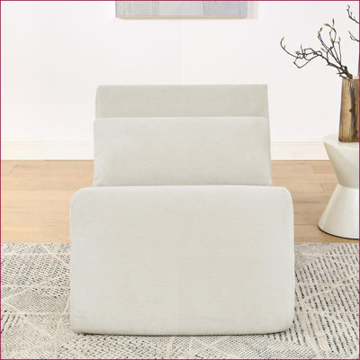 Fauteuil à billes Fauteuil à billes pour adultes et amp; Chaise longue ergonomique en mousse viscoélastique pour enfants | Chenille | Beige