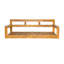 Structure de lit de jour de balançoire de véranda en bois pour patio, banc de balançoire de jardin avec 4 cordes de suspension-160767182