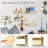 Floating Bookshelves For Kids Room - Wall Mounted Nursery Shelves Set Of 4, Decorative Wooden Wall Shelves For Bedroom, Bathroom, And Playroom Organization-860166876