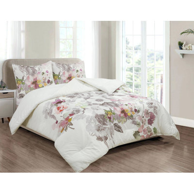 Tuncay Cotton Percale Floral Comforter
