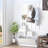 Spacious Cabinet With Shoe Cabinet, Hang Shelf, Mirror In Matte White Finish Large Capacity Bedroom