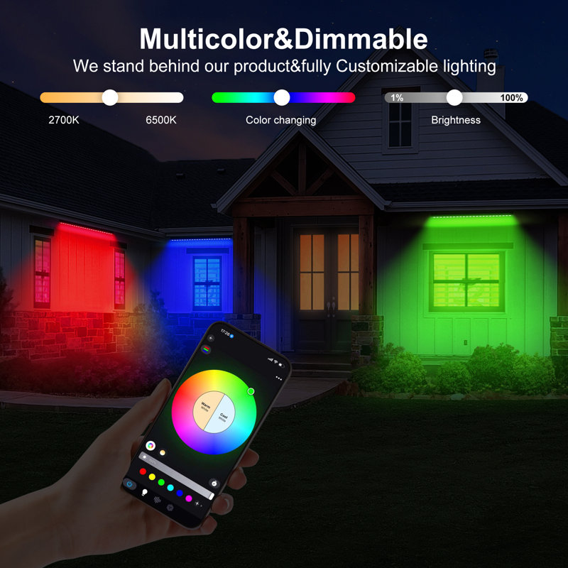 RGBCW Wall Washer Lights, 180W Stage Wash Light Bar Smart APP & Remote Control, Group, Memory,Timing, Music Sync Function, Colour Changing Linear Wash Light for Stage Birthday Party Wedding