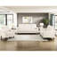 Velours côtelé beige contemporain en bois massif et pieds exposés en mousse haute densité pour petit salon décoré de sièges confortables recouverts de brun