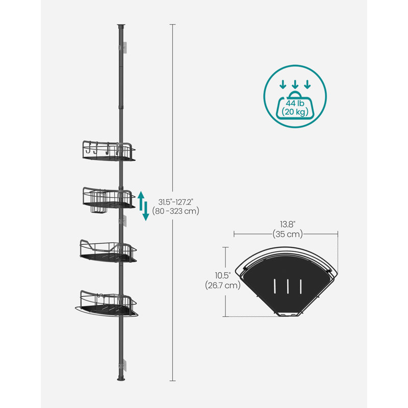 Amott Shower Caddy, Black
