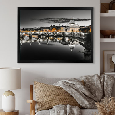 " Black And White Rome Cityscape "