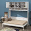 Grand lit escamotable mural grand avec rangement