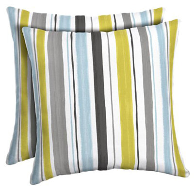 Striped Outdoor Throw Pillow