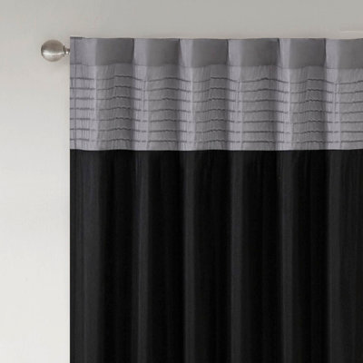 Polyoni Pintuck Curtain Panel(Only 1 Pc Panel)