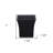 7" Black Recycled Plastic Indoor Outdoor Square Pot Planter