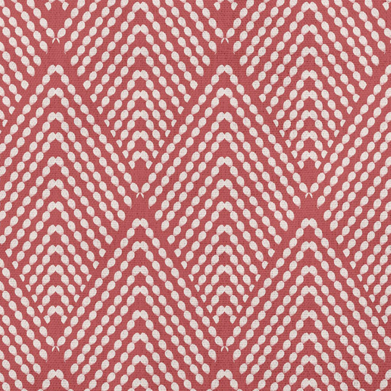 Housse et insert de coussin carré d'extérieur Mangham, H 16 po x l 16 po, Géométrique rouge