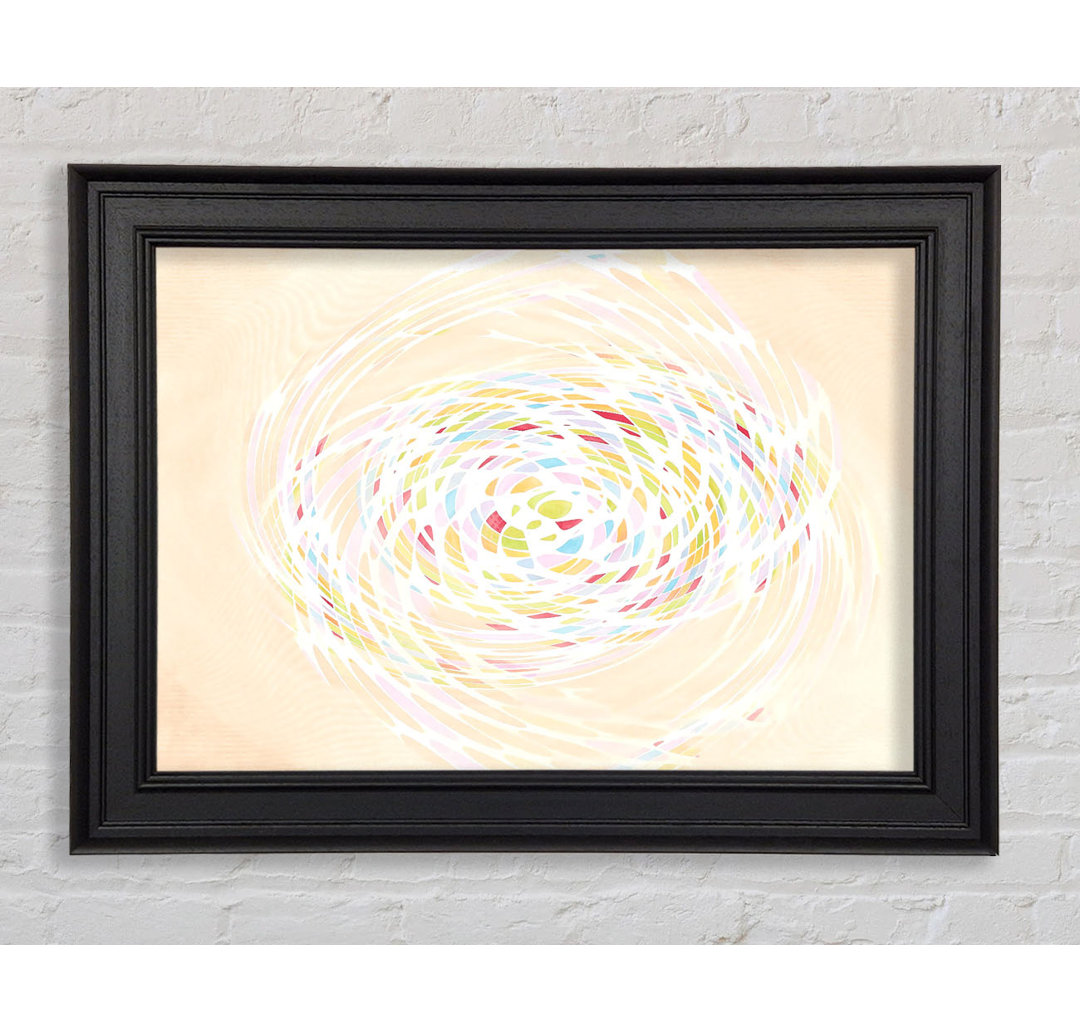 Gerahmtes Leinwandbild Pastel Swirl