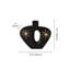 Vase en bois 9,4 po - Vase en bois noir sculpté à la main avec incrustation de soleil, décor boho Wabi-Sabi pour fleurs séchées, console et vestibule