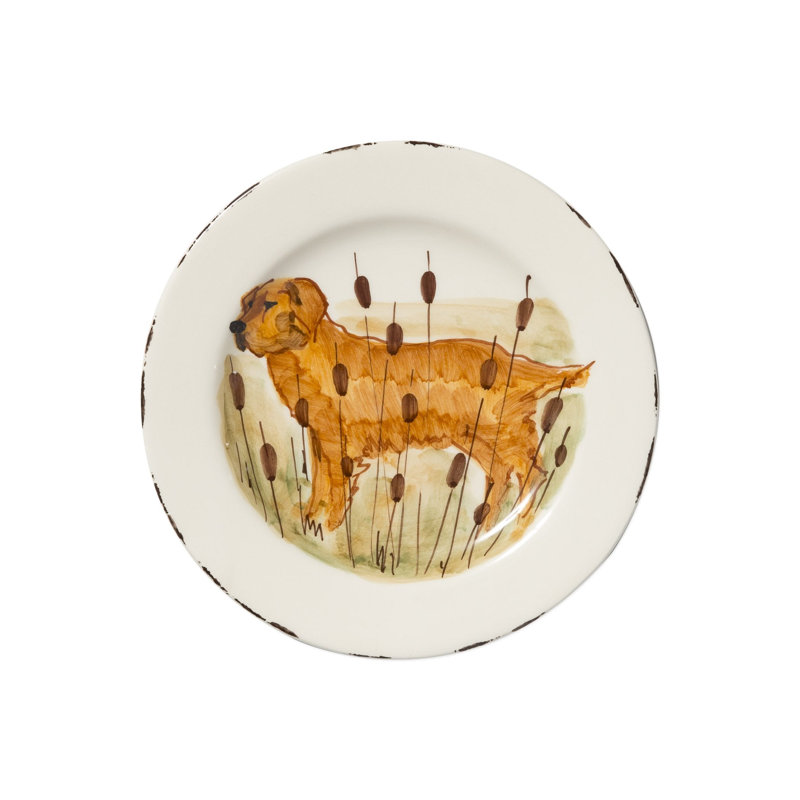 Wildlife Handmade Terra Bianca Salad/Dessert Plate