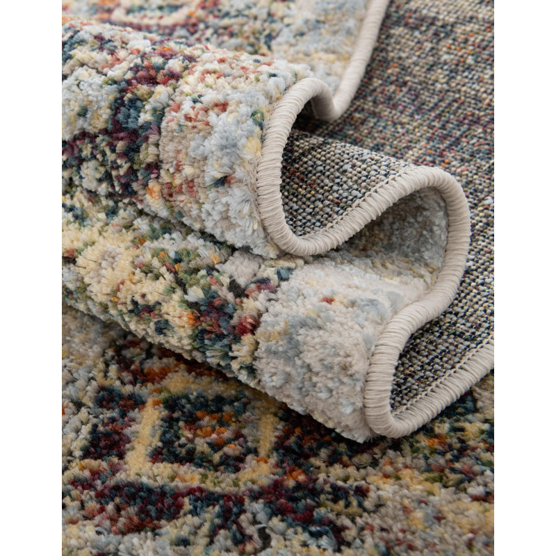 Alresford Oriental Blue Area Rug, Rectangle 7'10" x 11'