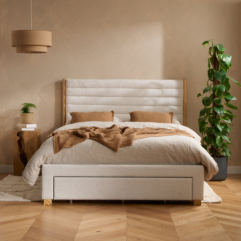 Taion Bed Grey, Double