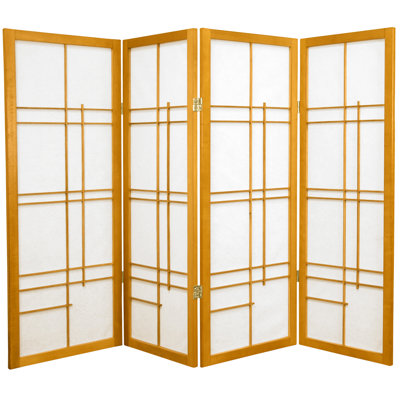 48" x 57" Eudes Shoji 4 Panel Room Divider