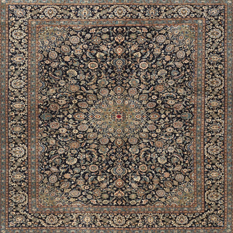 Genibrel Southwestern Indoor Rug, Square 3'