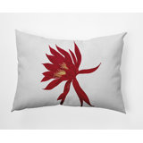 Hojaver Floral Reversible Throw Pillow