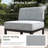 9 Pieces Modern Aluminum Patio Furniture Set With Fire Table, Outdoor Modular Sectional Conversation Set L-shaped Sofa For Backyard-938861979-938861977