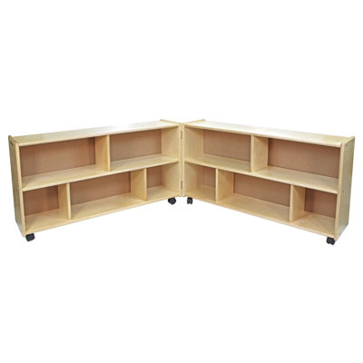 6 Compartment Manufactured Wood Shelving Unit