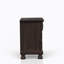 Table de chevet 2 tiroirs cerisier foncé
