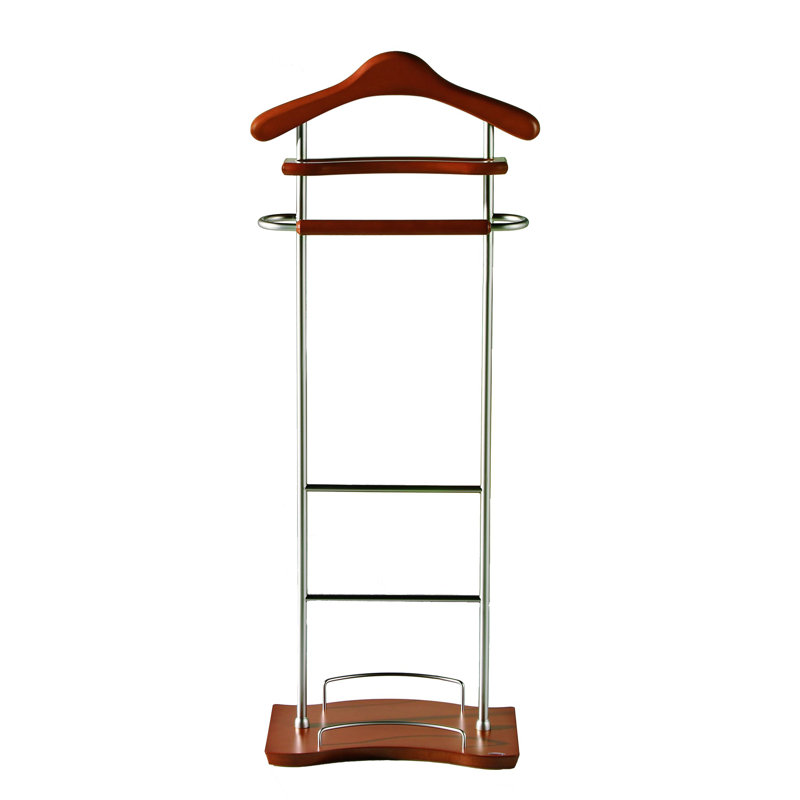 Beeks Freestanding Valet Stand, Cherry