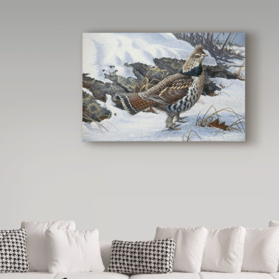 «Ruffed Grouse» de Berrien, impression sur toile tendue