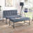 Grey And Sandy Grey Tufted Bench