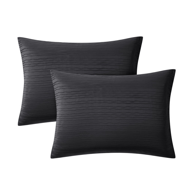 King Black Microfiber Reversible Bed in a Bag Set
