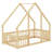 Modern House-Shaped Floor Bed With Fence, Guardrails-306215238