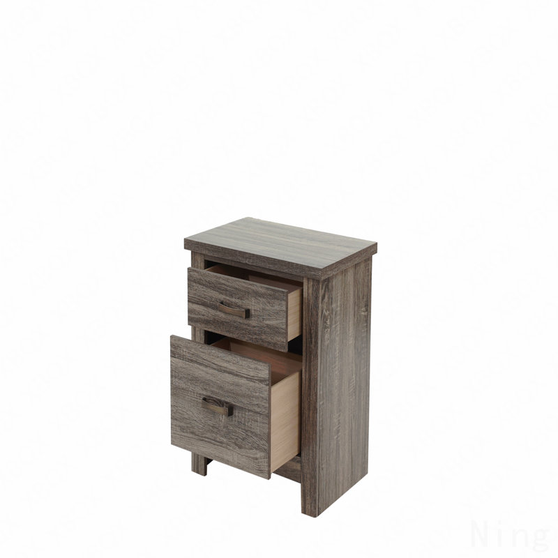 Table de chevet Basic, Brun
