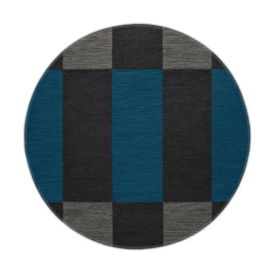 Tapis d'intérieur et d'extérieur à carreaux gris