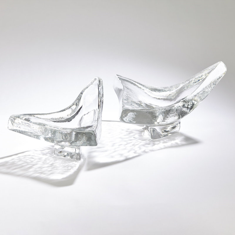 Triangle Slab Bowl, 7.5" H x 12" W x 11" D