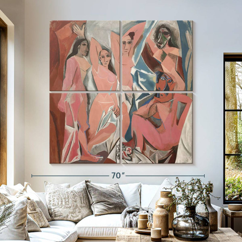 Avery Les Demoiselles D'Avignon, H 57 po x l 57 po
