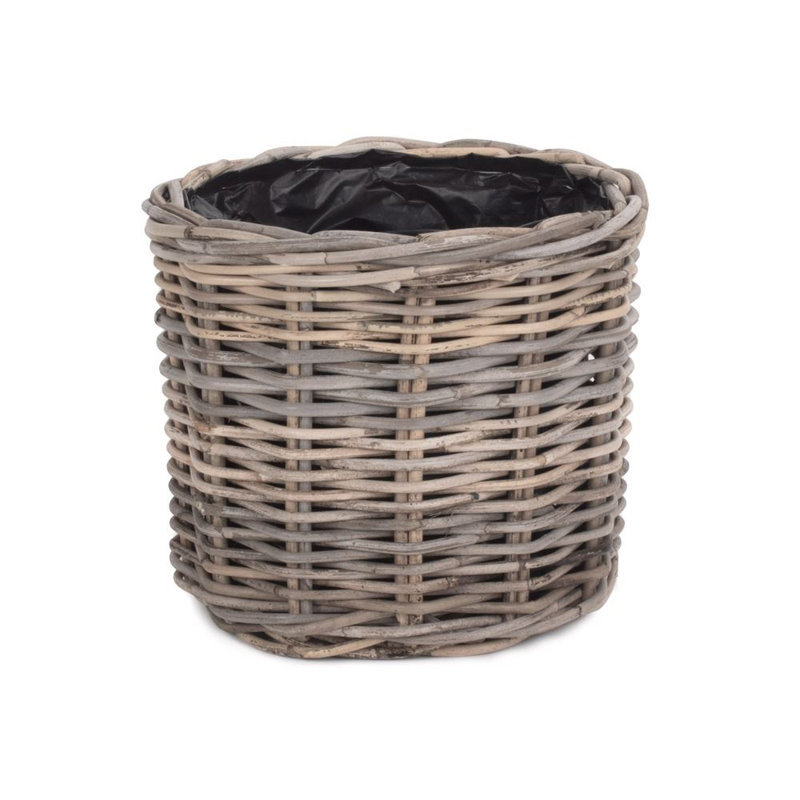 Dunshee Rattan Plant Pot, 25cm H x 29cm W x 29cm D