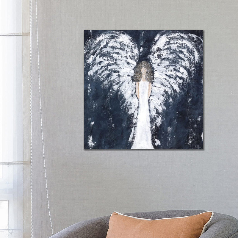 Navy Angel by Ashley Bradley - Wrapped Canvas Gallery-Wrapped Canvas Giclée, 66.04 cm H x 66.04 cm W x 1.91 cm D