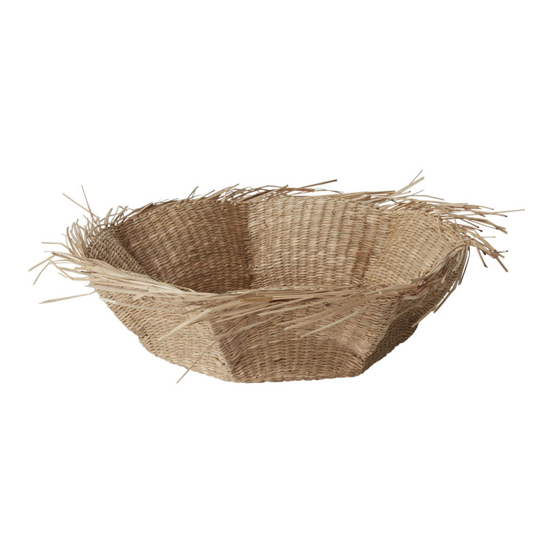 Bayou Breeze Decorative Basket, 5" H x 17.32" W x 17.32" D