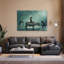 Boys Splashing Buffalo Peaceful Serene Abstract Buffalo Forest Nature Wall Art Print by Vichaya - Wrapped Canvas Print-1280831675