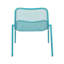 Chaises empilables en métal pour espaces extérieurs, l 26 po x P 22,66 po, chaises bleu sarcelle modernes, structure, idéal 26 po x 22,66 po x 26 po